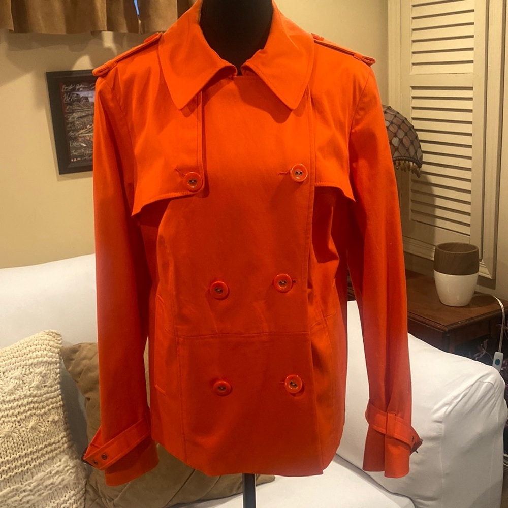 Women’s Sutton Studio Spring Jacket Orange Size 1… - image 1